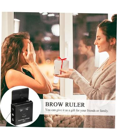 Gogogmee Ink Pattern Embroidery Thread Ruler Brows Eyebrow Mapping Thread Brow Stencil Brow Ruler Draw a Line - Buy Online on GoSupps.com