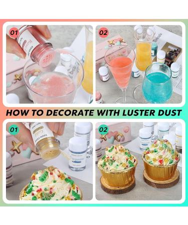 Edible Glitter 10 Colors Edible Glitter Set Nomeca 5 Gram Edible Glitter Lust Dust for Cakes Drinks & Beverages Food Grade Shimmer Powder for Baking Strawberries Cupcakes Cake Pops Vegan Gluten Nut Free(5g/Bottle) (L) - Buy Online on GoSupps.com