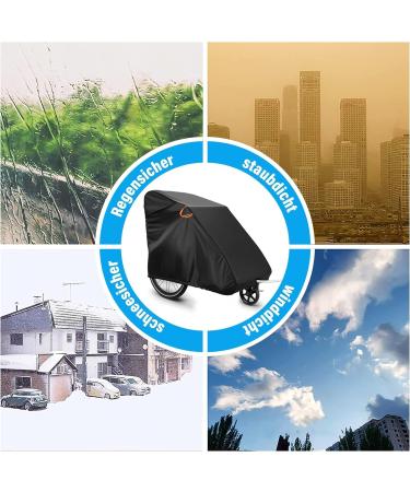 Waterproof Folding Garage for Bicycle & Dog Trailers | 600D Windproof & Tear-Resistant Oxford Cover - 140x88x92cm - Buy Online on GoSupps.com
