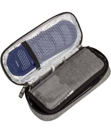 Apollo Walker Insulin Cooler Travel Case with Ice Packs - Gray Small - Buy Online on GoSupps.com