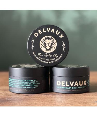 Delvaux Natural Hair Styling Clay - Strong Hold & Matte Finish with Premium Ingredients - Buy Online on GoSupps.com