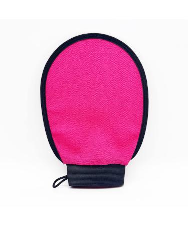 Echolly Deep Peeling Mitt Body peeling-peeling-hammam glove peeling glove for face and body in hot pink skin cleaners for women and men-died skin remover for body-pink bright pink (hot pink)