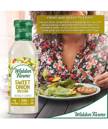 Walden Farms Sweet Onion Dressing â€“ Calorie-Free 12 fl oz | Guilt-Free Flavor! - Buy Online on GoSupps.com