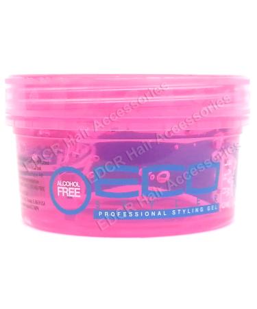 Eco Professional Curl & Wave Styling Gel Firm Hold All Hair Types 8 oz Pink