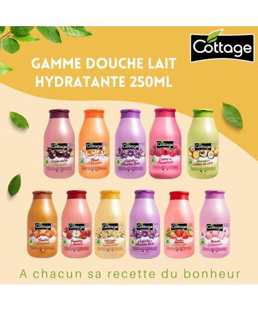Cottage Shower Gel Moisturizing Milk 97% Natural Ingredients 250 ml Made in France Delicious Vanilla - Buy Online on GoSupps.com
