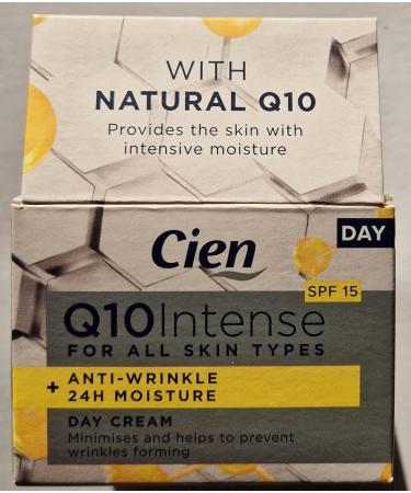 Cien Anti-Wrinkle Day Cream with Q10 & Vitamin E | UV Protection | 50 ml - Buy Online - International Shipping - Buy Online on GoSupps.com