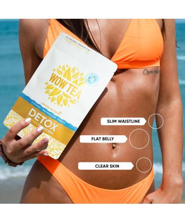 ATOP LLC WOW TEA Fast Acting Detox Tea 24 hours Helps reduce bloating Positive influence on appetite and metabolic processes Organic herbal tea 150g Made in EU - Buy Online on GoSupps.com