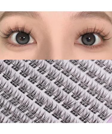 MIZ BARN 120pcs C Curl False Eyelashes - Natural Wispy Lash Clusters for Beginners | DIY Eyelash Extensions (10-12mm) - Perfect for Flawless Looks - Buy Online on GoSupps.com