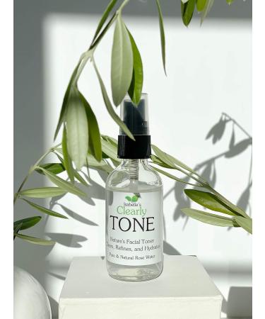 Clearly TONE Pure Rose Water Facial Toner Spray | Alcohol Free | Natural Rose Petal Water in a Glass Bottle | Made in USA - Buy Online on GoSupps.com
