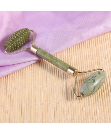 Rosenice Jade Massage Roller | Face Slimming & Body Massager | Acupuncture Tool with 2 Roller Designs - Buy Online on GoSupps.com