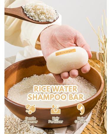 Mimosu Rice Water Shampoo & Conditioner Set | Hair Growth Routine for Women | Anti-Hair Loss | Rice Water Shampoo Bar & Apple Cider Vinegar Rinse - Buy Online on GoSupps.com