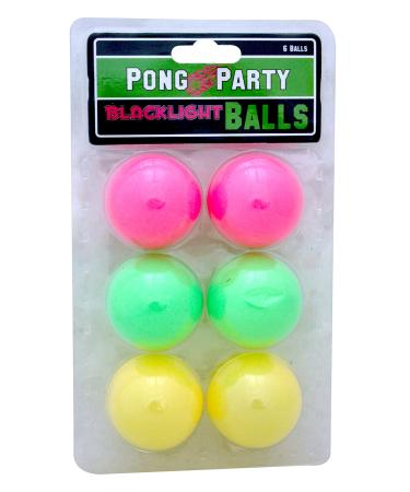 Island Dogs Party Pong Blacklight Balls, Neon