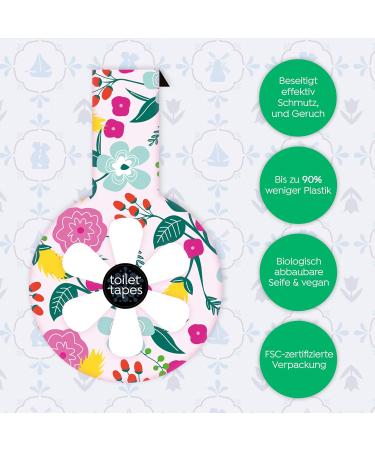 Eco-Friendly Toilet Tapes Box Set - 160+ Rinsing 90% Less Plastic Clean Cotton Scent - 14 Pack - Buy Online on GoSupps.com