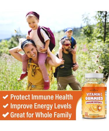 NEW AGE Orange Vitamin C Gummies - 120 Count - Supports Healthy Immune System - Vegetarian & Gluten-Free - Buy Online on GoSupps.com