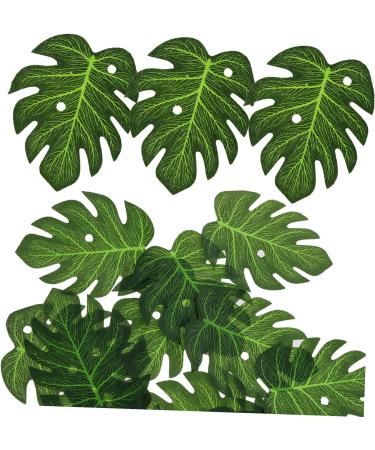 ULTECHNOVO 120 Pcs Monstera Decoration Luau Cupcake Decorations Palm Leaves Cake Holder Mini Paper Plant Decorations Leaves Decor Hat Green Decor Leaves Cake Decor Polyester Jungle Hawaii - Buy Online on GoSupps.com
