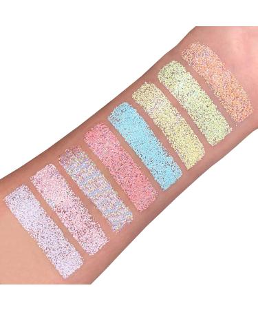 Pastel Glitter Shakers by Moon Glitter - 100% Cosmetic Glitter for Face Body Nails Hair & Lips - Baby Blue 0.10oz - International Shipping Available - Buy Online on GoSupps.com