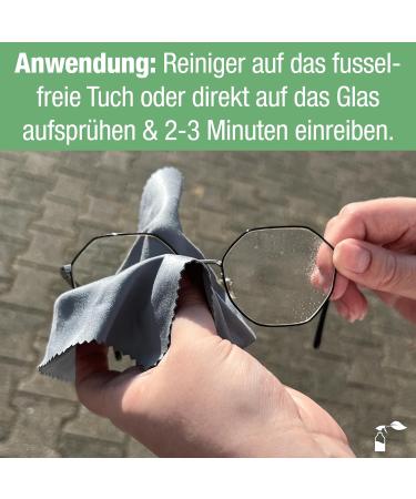 Bio-Chem Anti-Fog Glasses Cleaner Spray Set | 100ml + 250ml Refill + Microfiber Cloth | Antistatic & Effective Care for Eyewear - International Shipping Available - Buy Online on GoSupps.com