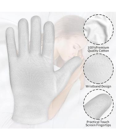 Sibba 3 Pairs Moisturizing Gloves for Overnight Bedtime | Heal Eczema & Repair Dry Chapped Hands | Hand Spa Treatment Gloves (M/L/XL) - Buy Online on GoSupps.com