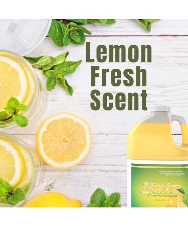 Diversey Limon Pot & Pan Detergent - Grease-Fighting Gentle on Hands Lemon Fresh - 1-Gallon Pack of 2 | High-Sudsing Concentrate for International Shipping - Buy Online on GoSupps.com