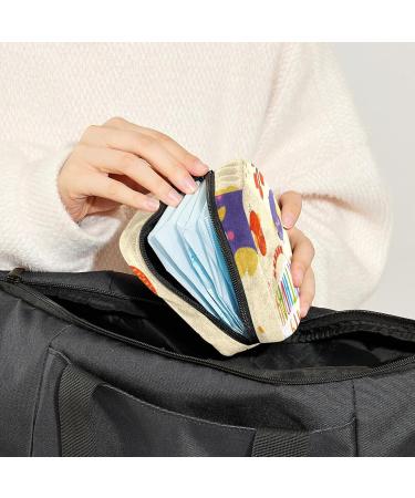 GIAPB Period Bag | Sanitary Napkin & Makeup Storage Pouch | Bird Birthday Card Design - Buy Online on GoSupps.com