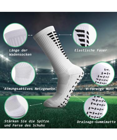 Buy Utensilsto Anti-Slip Grip Socks for Men & Women | Football & Sports Socks (Size 38-46) - Buy Online on GoSupps.com