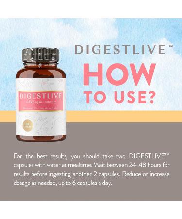 DigestLive Herbal Laxatives for Women - Natural Constipation Relief - 2 Week Supply - Colon Cleanse and Detox - Vegan, Gluten and GMO Free - 15 Count - Buy Online on GoSupps.com