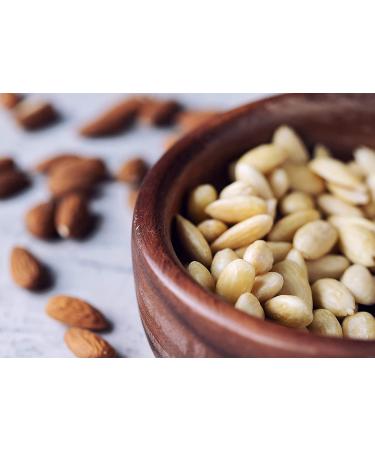 Organic Blanched Whole Almonds 1.5lbs - Non-GMO, Raw, Unsalted | Keto, Paleo, Kosher | High Protein, Fiber & Nutrients | 1.5lb Pack - Buy Online on GoSupps.com