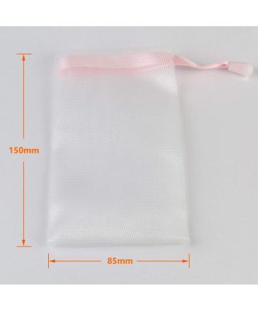 ECENCE 5X Nylon Soap Bag Set - Durable 15cm x 8.5cm Soap Sacks for Travel & Storage | International Shipping - Buy Online on GoSupps.com