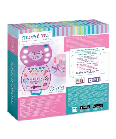 Light-Up Cosmetic Kit for Girls - Includes Eyeshadow, Nail Polish, Blush, Lip Gloss, and Makeup Brushes - Buy Online on GoSupps.com