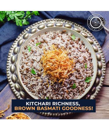 Indian Brown Basmati Rice & Lentil Kitchari Mix Brown Rice Superfood w/ Punch of Protein & Fiber Diet-Friendly Nutritious Rice Khichdi Available in Food Grade Storage Jars (24 oz.) - Buy Online on GoSupps.com