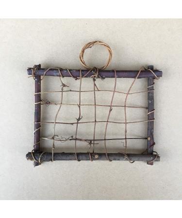 YIWENG Air Plants Hanging Wooden Rattan Frame - Tillandsia Wall Holder Decoration Pendant Display (Plants Not Included) | Buy Online Internationally - Buy Online on GoSupps.com