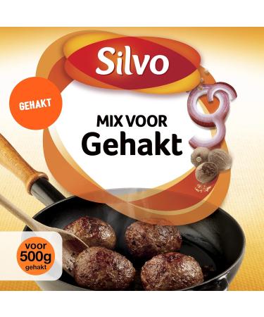 SILVO - Mix for Minced meat 40 grams the original mix for minced meat and tastiest! Ground Beef Spice Mix 40gr (Gehakt) | 6 pack - Buy Online on GoSupps.com