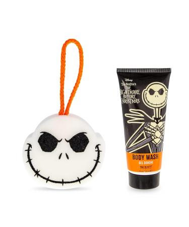 Shop MAD Beauty Nightmare Before Christmas Body Set | Tim Burton's Jack Skellington | Coconut Fragrance Moisturizing Body Wash & Sponge - Relax & Unwind - Buy Online on GoSupps.com