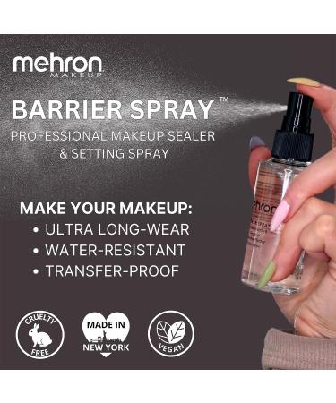 Mehron Barrier Spray 2oz - Makeup Sealer and Setting Spray - Buy Online on GoSupps.com