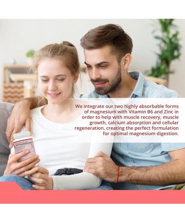 TRUE PROTOCOLS - Magnesium Balance - Magnesium Glycinate & Malate Chelates (100 mg) w/Vitamin B6 (2.5 mg) & Zinc (2.5 mg) - 120 Non-laxative & High Absorption Vegan Capsules - Bioavailable Caps For Optimal Muscle Function Stress Relief & Sleep - 100% Non- - Buy Online on GoSupps.com