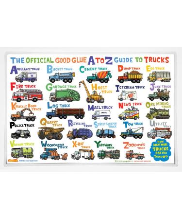 The Official Good Glue A to Z Guide to Trucks Placemat