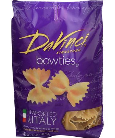 DaVinci Bowties Pasta, 16-Ounces (Pack of 12)