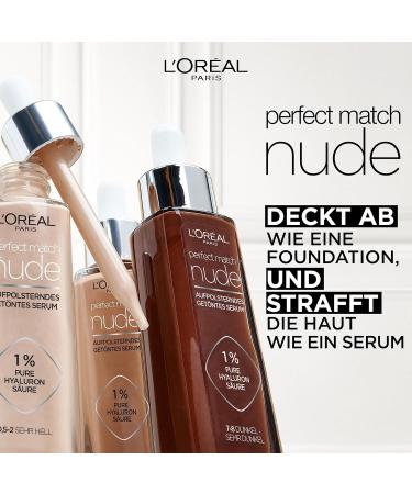 L'Or al Paris Tinted Serum - Nourishing Liquid Foundation with Hyaluronic Acid Perfect Match No. 3-4 (Light Medium) - 30ml | International Shipping - Buy Online on GoSupps.com