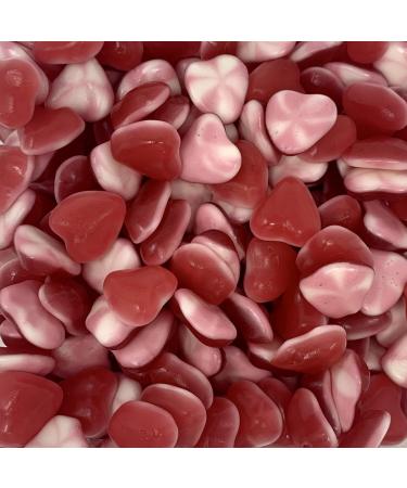 Red & White Jelly Hearts Victorian Gift Jar by The Gourmet Sweet Company