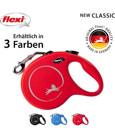 Buy Flexi New Classic L Belt 8m Red for Dogs Up to 50kg - Durable & Stylish Dog Leash - Buy Online on GoSupps.com