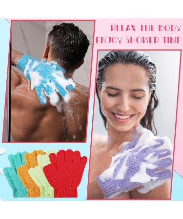 50 Pcs Double Sided Exfoliating Gloves for Body - Shower Gloves for Women - Deep Clean Skin, Spa Massage, Beauty Skin - Bathing Accessories in 13 colors - Buy Online on GoSupps.com