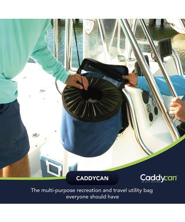 Caddycan - Portable Boating Trash Can | Durable Storage Bag for Kayaking, Camping, Hiking, Fishing | Collapsible Junior Size - Black - Buy Online on GoSupps.com
