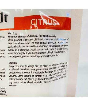 Post Workout Recovery Magnesium Bath & Foot Soak - Epsom Salt Citrus for Inflammation Relief & Muscle Soothing - 2lbs - Buy Online on GoSupps.com