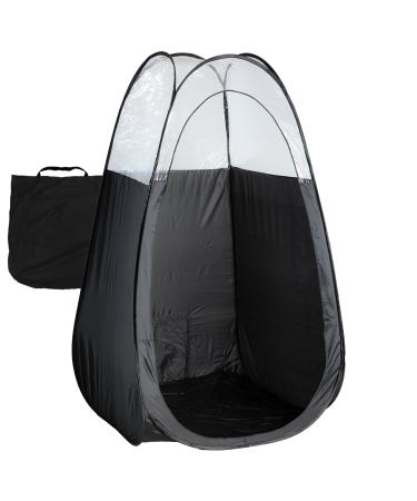 Black Spray Tanning Tent Pop Up Portable Booth with Carry Bag