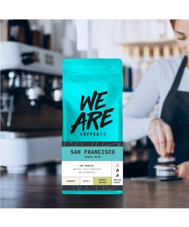 Coffee Ground for Cafetiere 227g Bag Costa Rica Ground Coffee Chocolate & Fruits Notes 100% Arabica Medium Roast Speciality Freshly Roasted Single Origin (We Are Coffee Co) Ground Cafetiere 227 g (Pack of 1) - Buy Online on GoSupps.com