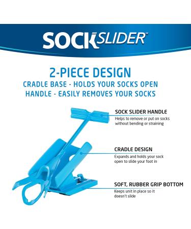 Allstar Innovations Sock Slider Kit & Shoe Horn | Easy On/Off, Pain-Free Solution | As Seen on TV - Buy Online on GoSupps.com