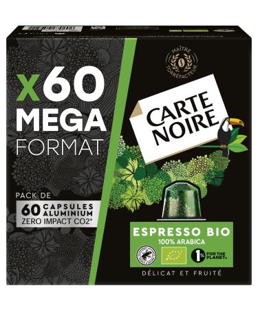 Carte Noire Carte Noire Organic Coffee Espresso Compatible Aluminium Capsules 4 Packs of 60 Capsules (240 Capsules)