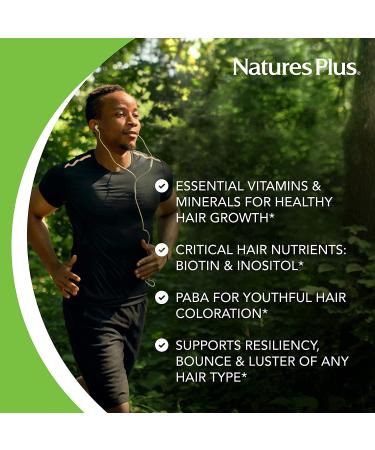 Nature's Plus Ultra Hair for Men & Women - 120 Nutrient-Rich Tablets for Healthy Hair - Buy Online on GoSupps.com