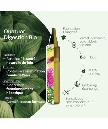 SUPERDIET -QUATUOR DIGESTION BIO-Liver Well-being Black Radish Artichoke Milk Thistle Rosemary- 20 Single doses of 15 ml - Buy Online on GoSupps.com