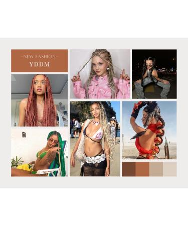 YDDM Pre-Stretched 20-Inch Orange Braiding Hair Extensions - 6 Pack Jumbo Braids for Artistry & Styling - Buy Online on GoSupps.com